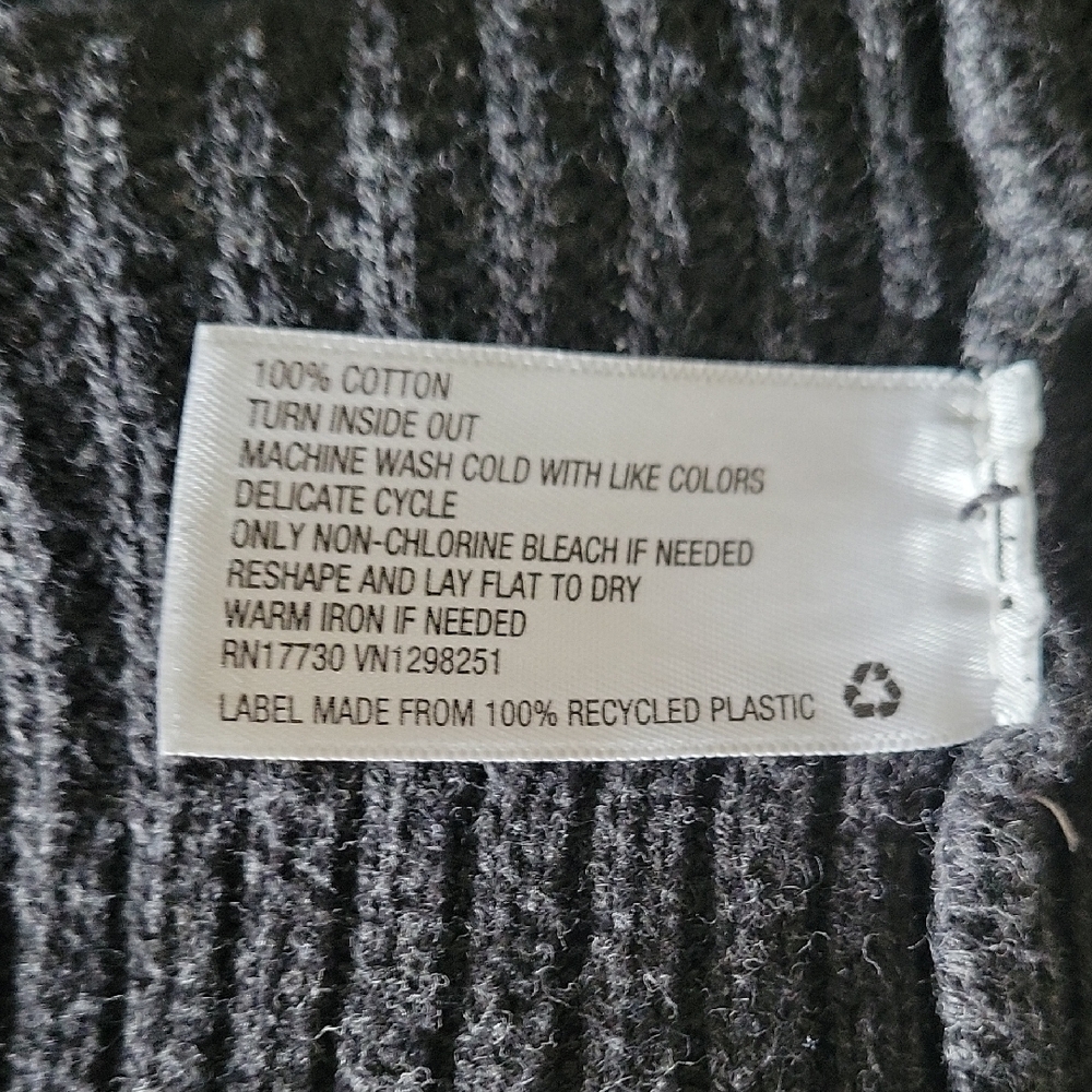 Women's Dark Gray Open-Front Sweater - Picture 6 of 6
